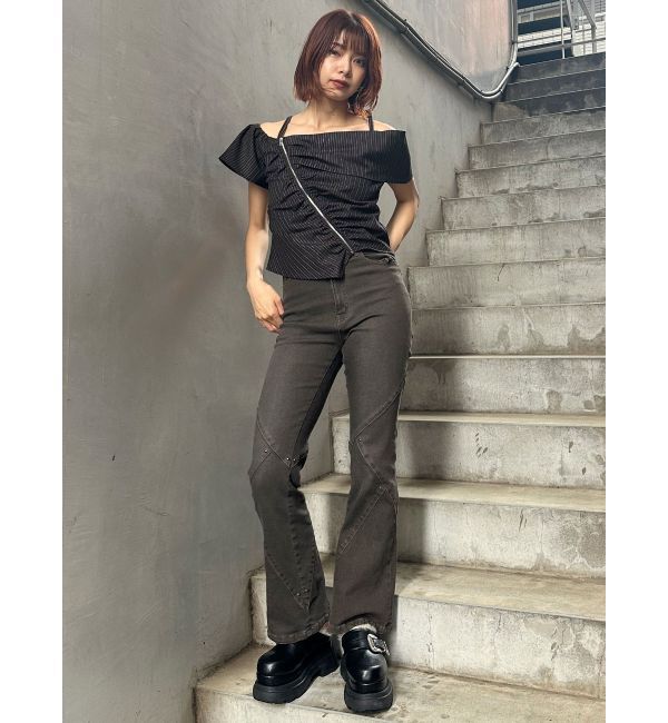 MURUA「インナーファーベルテッドクロッグス」|スリッポン|