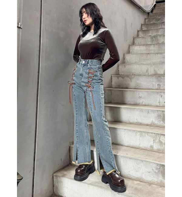 MURUA「インナーファーベルテッドクロッグス」|スリッポン|