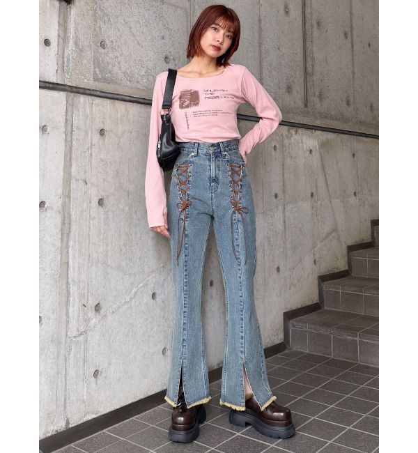 MURUA「インナーファーベルテッドクロッグス」|スリッポン|