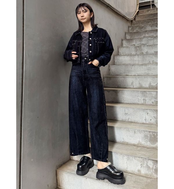 MURUA「インナーファーベルテッドクロッグス」|スリッポン|