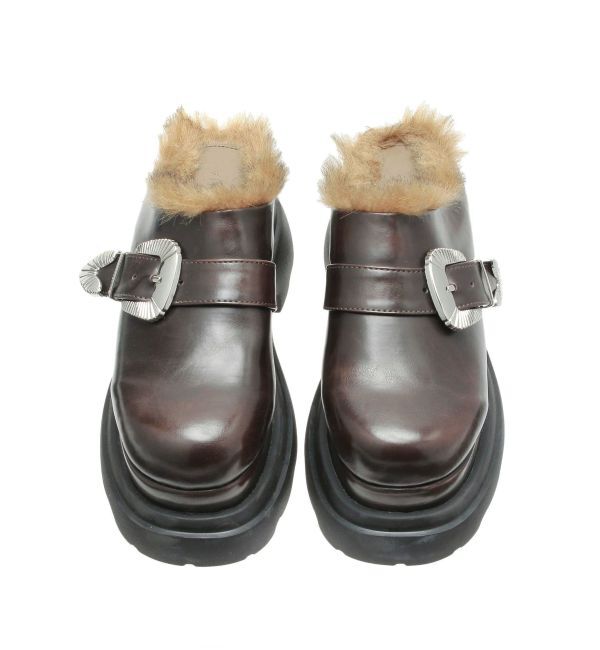 MURUA「インナーファーベルテッドクロッグス」|スリッポン|