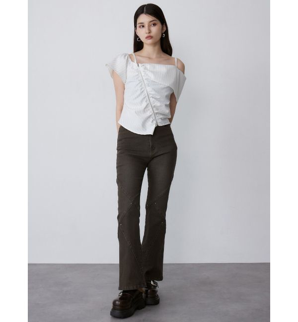 MURUA「インナーファーベルテッドクロッグス」|スリッポン|