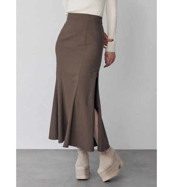 MURUA「スリットマーメイドスカート」|スカート|ブラウン