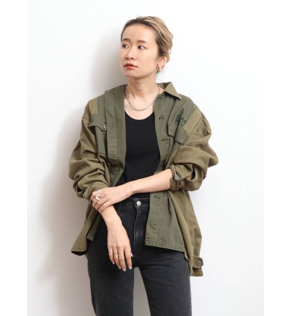 Ungrid「リメイクミリタリーデザインシャツ」|シャツ・ブラウス|