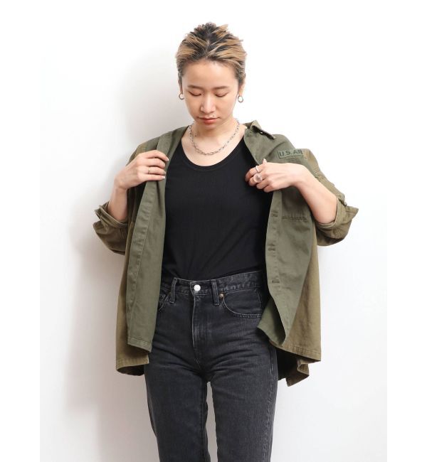 Ungrid「リメイクミリタリーデザインシャツ」|シャツ・ブラウス|