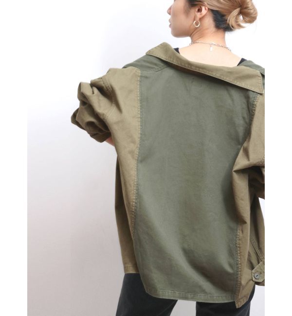 Ungrid「リメイクミリタリーデザインシャツ」|シャツ・ブラウス|