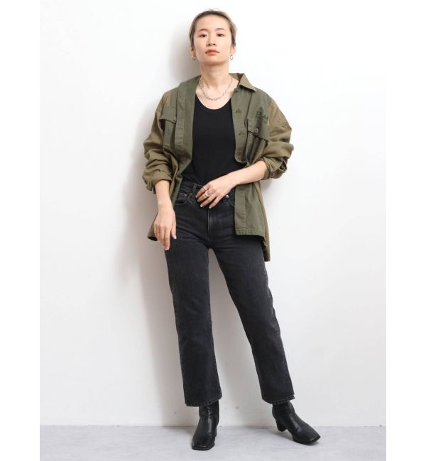 Ungrid「リメイクミリタリーデザインシャツ」|シャツ・ブラウス|