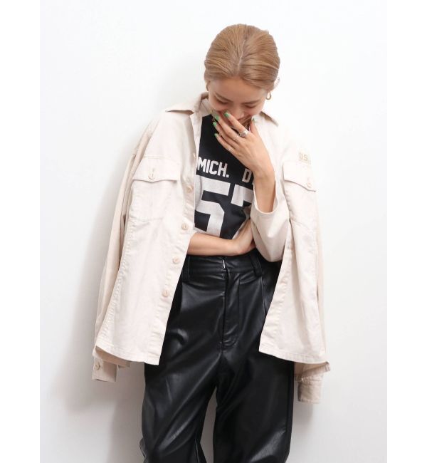 Ungrid「リメイクミリタリーデザインシャツ」|シャツ・ブラウス|