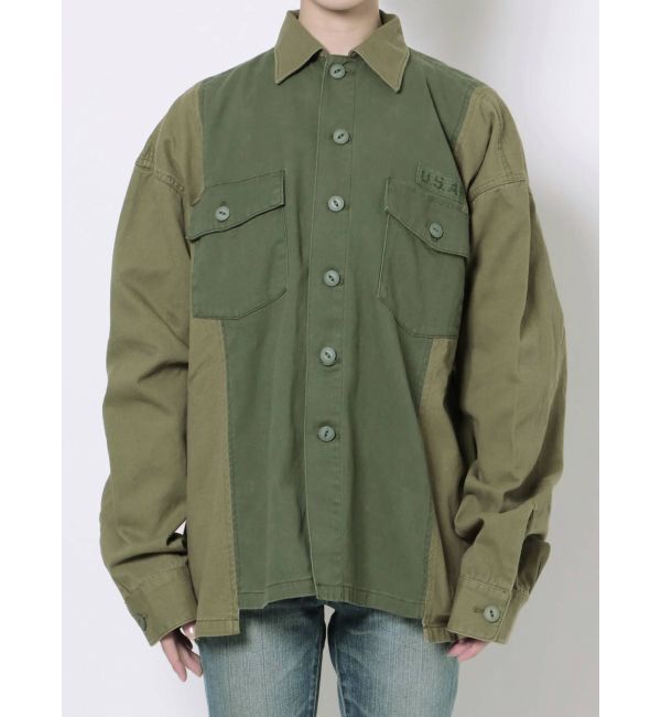 Ungrid「リメイクミリタリーデザインシャツ」|シャツ・ブラウス|