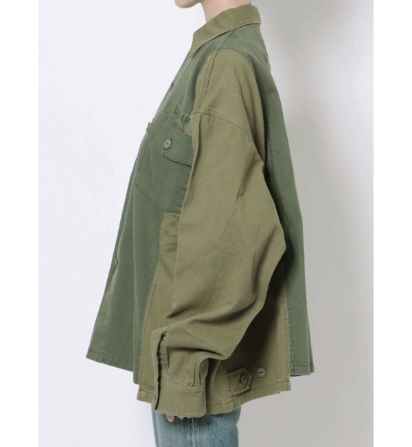 Ungrid「リメイクミリタリーデザインシャツ」|シャツ・ブラウス|