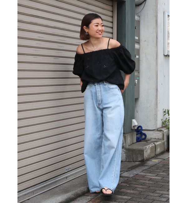 Ungrid「カットワークレースオフショルブラウス」|シャツ・ブラウス|