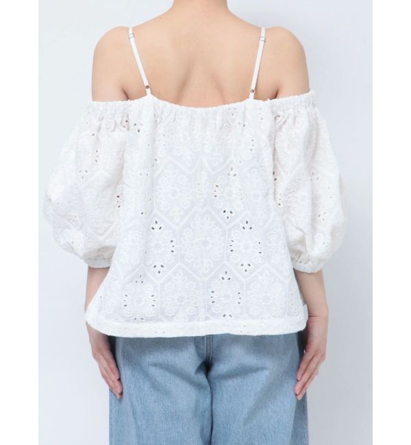 Ungrid「カットワークレースオフショルブラウス」|シャツ・ブラウス|