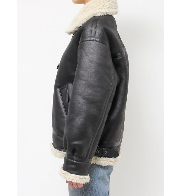 Ungrid「フェイクムートンボアブルゾン」|ブルゾン・スタジャン|