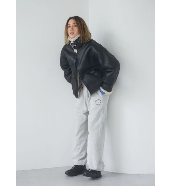 Ungrid「フェイクムートンボアブルゾン」|ブルゾン・スタジャン|