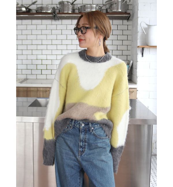 Ungrid「ニュアンスモチーフジャカードニット」|ニット・セーター|