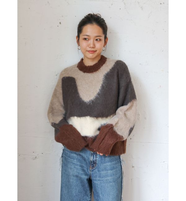 Ungrid「ニュアンスモチーフジャカードニット」|ニット・セーター|