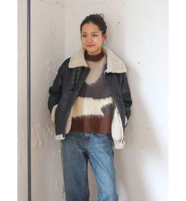 Ungrid「ニュアンスモチーフジャカードニット」|ニット・セーター|