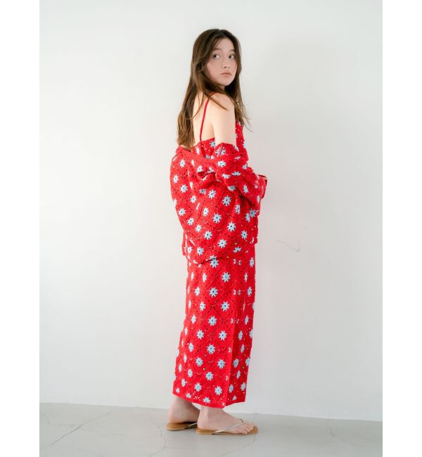 Ungrid「ビーズコンビニットキャミ」|キャミソール|