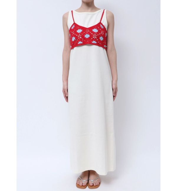 Ungrid「ビーズコンビニットキャミ」|キャミソール|