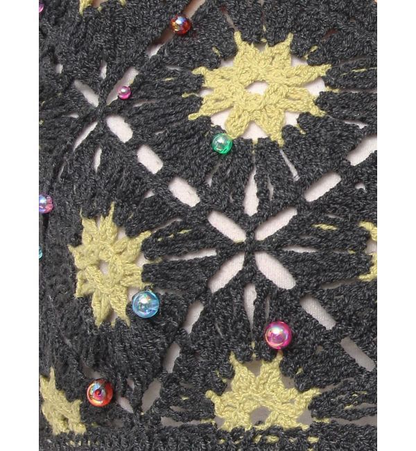 Ungrid「ビーズコンビニットキャミ」|キャミソール|