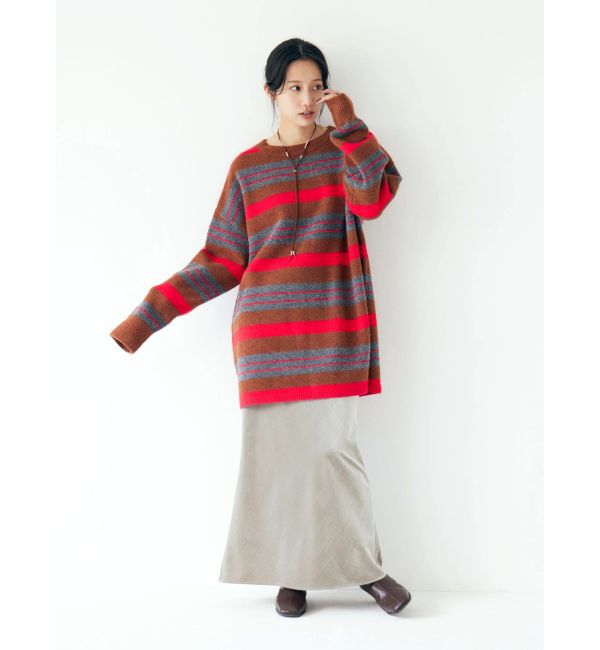 Ungrid「マルチボーダールーズニット」|ニット・セーター|