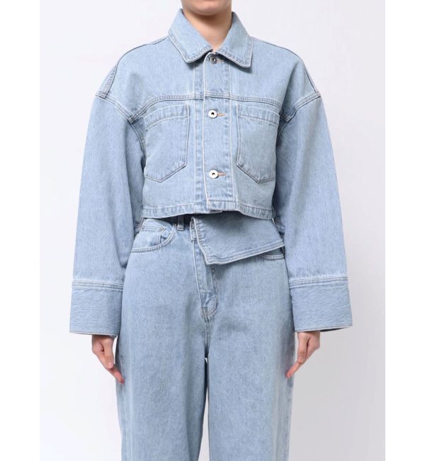 LAGUNAMOON「ミディデニムブルゾン」|デニムジャケット|