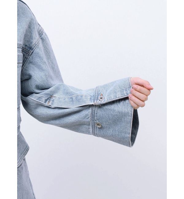 LAGUNAMOON「ミディデニムブルゾン」|デニムジャケット|