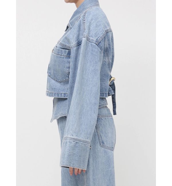 LAGUNAMOON「ミディデニムブルゾン」|デニムジャケット|