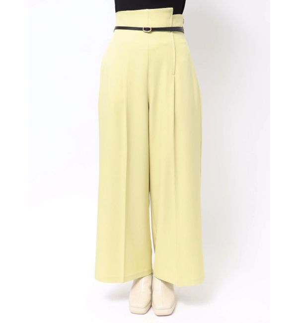 LAGUNAMOON「バイカラーベルトパンツ」|その他|