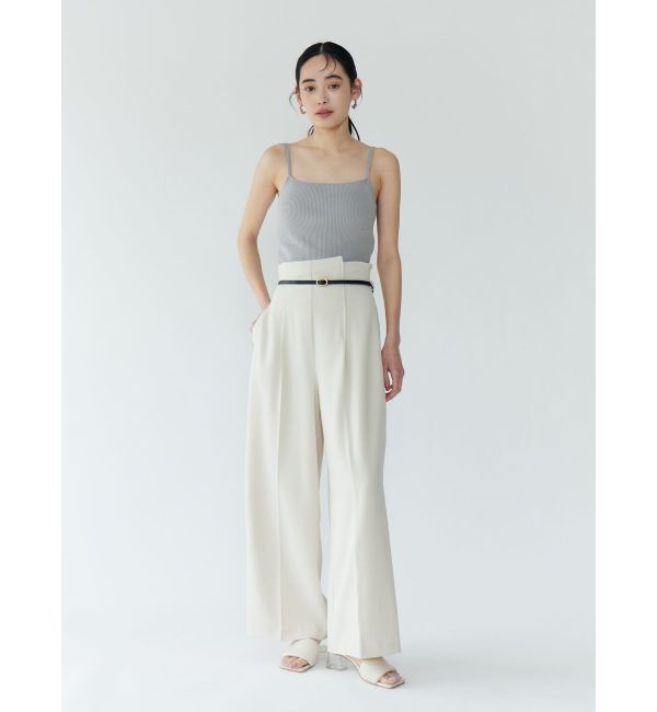 LAGUNAMOON「バイカラーベルトパンツ」|その他|