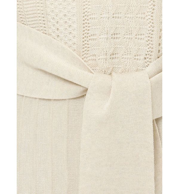 LAGUNAMOON「ストライプメッシュニットワンピース」|ワンピース|