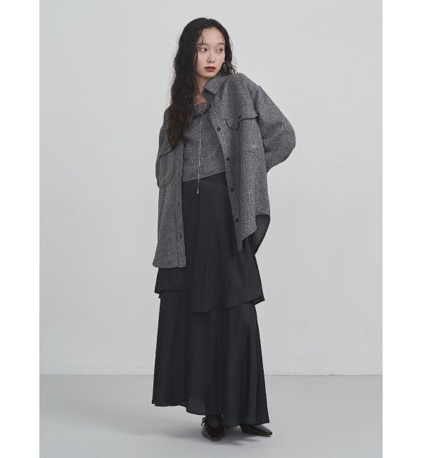 LAGUNAMOON「ツイードフリンジキャミソール」|キャミソール|