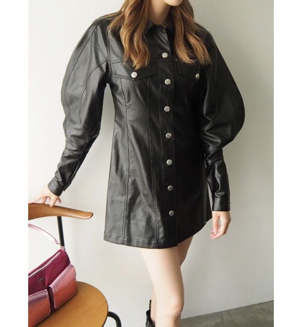 EVRIS「デザインスリーブミニワンピース」|ワンピース|