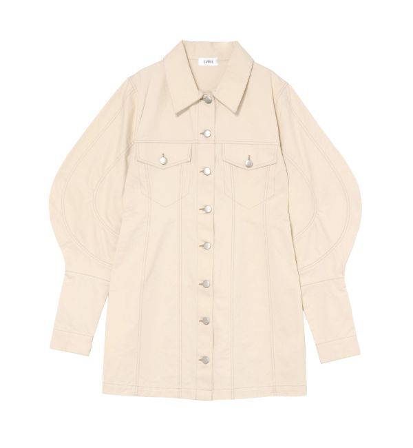 EVRIS「デザインスリーブミニワンピース」|ワンピース|