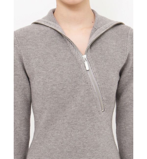 EVRIS「ジップタートルニットミニワンピース」|ワンピース|