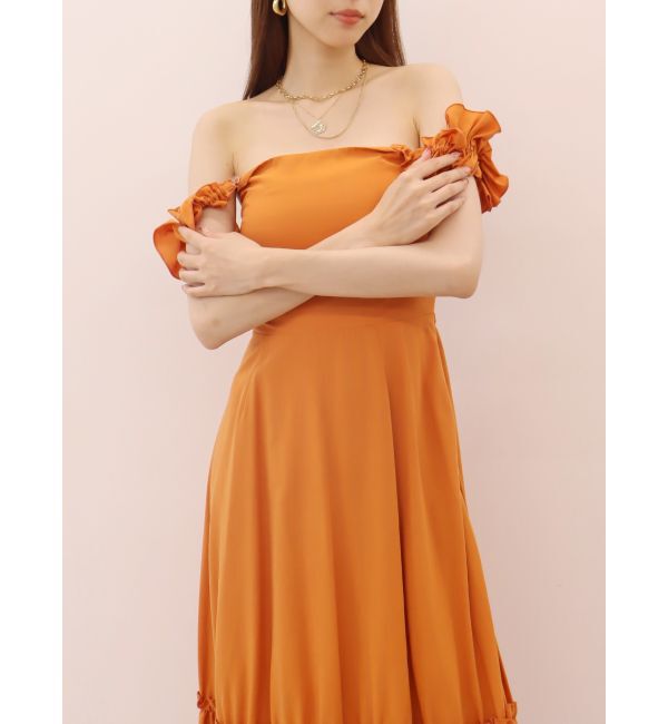 EVRIS「フリルショルダー3WAYロングワンピ－ス」|ワンピース|