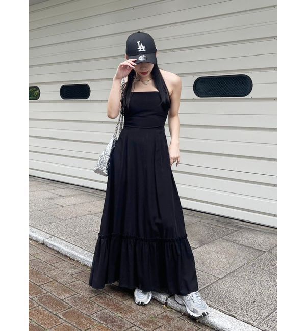 EVRIS「フリルショルダー3WAYロングワンピ－ス」|ワンピース|