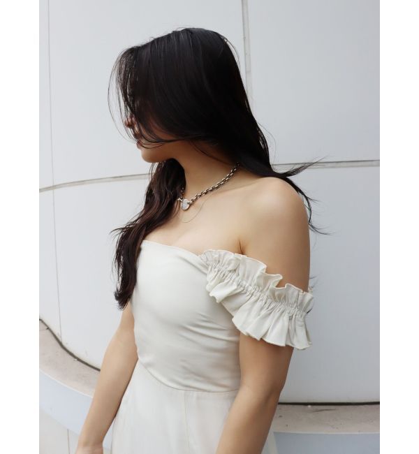 EVRIS「フリルショルダー3WAYロングワンピ－ス」|ワンピース|