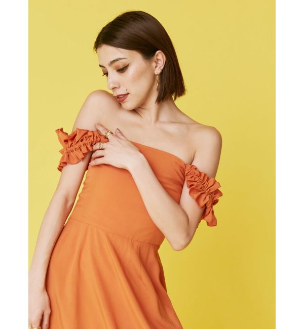 EVRIS「フリルショルダー3WAYロングワンピ－ス」|ワンピース|