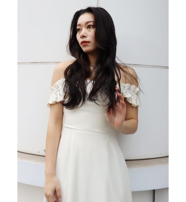 EVRIS「フリルショルダー3WAYロングワンピ－ス」|ワンピース|