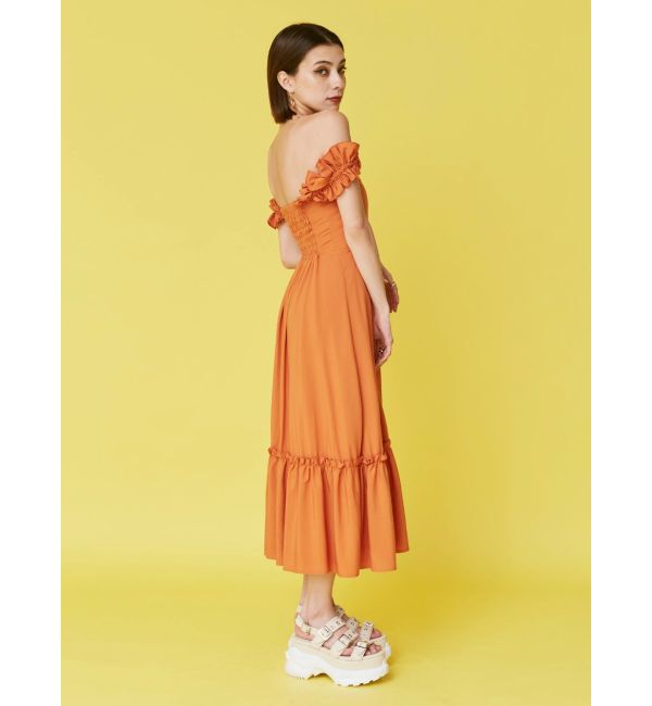 EVRIS「フリルショルダー3WAYロングワンピ－ス」|ワンピース|