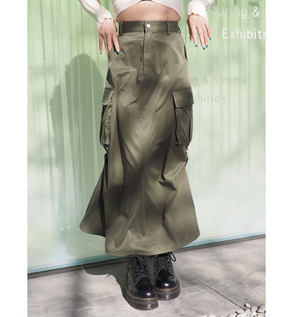 EVRIS「マルチドロストカーゴロングスカート」|スカート|