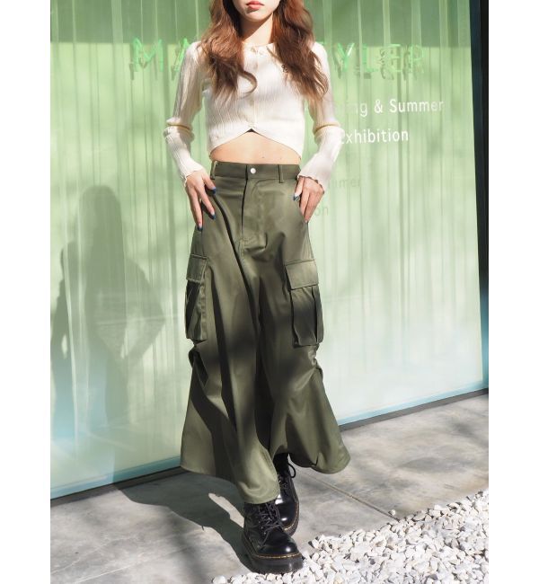 EVRIS「マルチドロストカーゴロングスカート」|スカート|