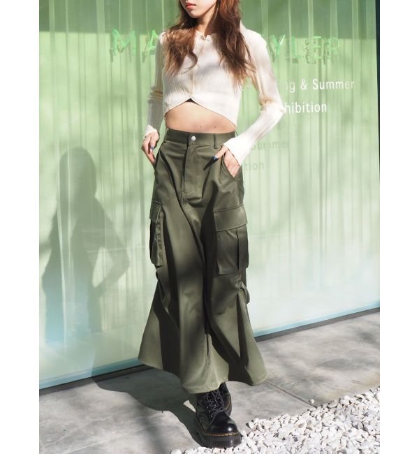 EVRIS「マルチドロストカーゴロングスカート」|スカート|