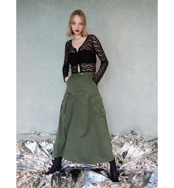 EVRIS「マルチドロストカーゴロングスカート」|スカート|