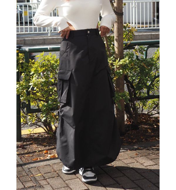 EVRIS「マルチドロストカーゴロングスカート」|スカート|
