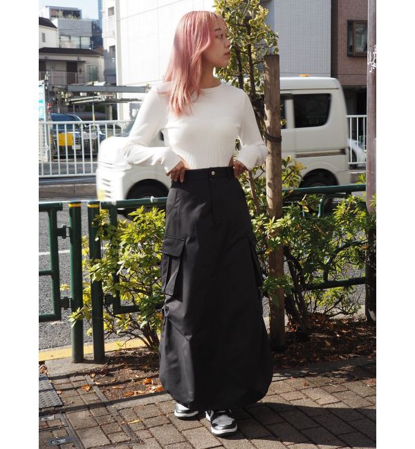 EVRIS「マルチドロストカーゴロングスカート」|スカート|