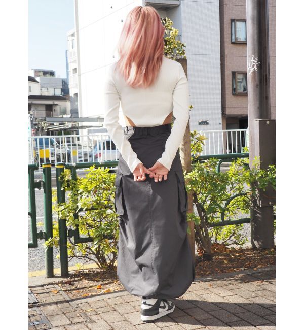 EVRIS「マルチドロストカーゴロングスカート」|スカート|