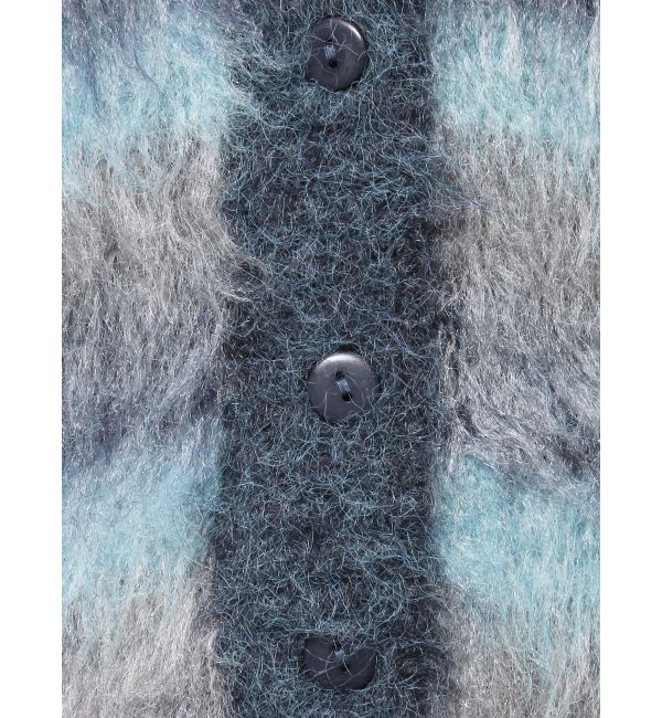 EVRIS「ソフトシャギーボーダーニットカーディガン」|カーディガン|