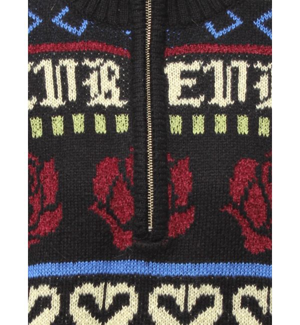 EVRIS「フラワーミックスジャガードニットトップス」|ニット・セーター|